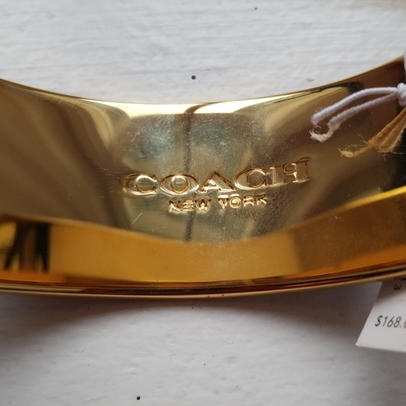 Coach Python Leather and Gold Bracelet - Picture 4 of 7